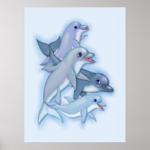 Poster Famille Dolphin