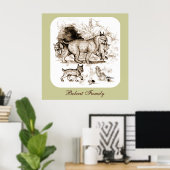 Poster Famille du Lynx roux (Bureau à domicile)