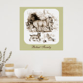 Poster Famille du Lynx roux (Cuisine)