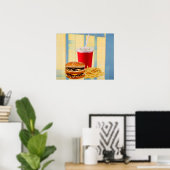 Poster Famille Fast Food (Bureau à domicile)