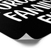 Poster Famille Forcée Fun Thanksgiving Holiday À Christma (Coin)