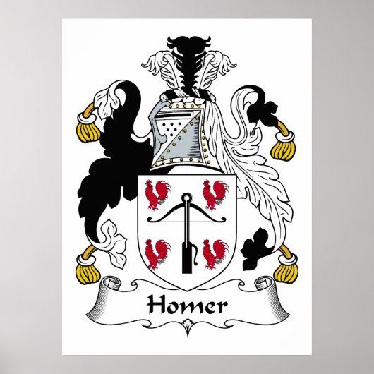 Poster Famille Homer Crest (Devant)