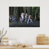 Poster Famille Macaque (Cuisine)