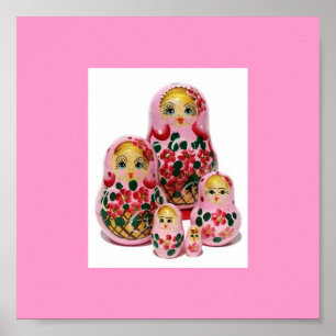 Poster Famille Matryoshka
