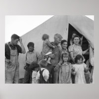 Famille Migrant Pendant La Récolte De Pois - 1939