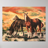 Poster - Famille Mustang