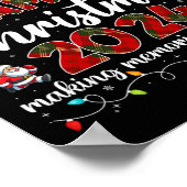 Poster Famille Noël 2024 Equipe Correspondante Père Noël  (Coin)