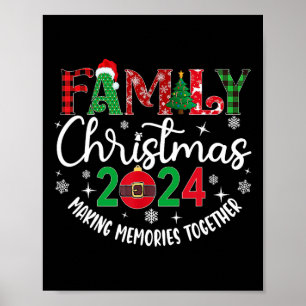 Poster Famille Noël 2024 Equipe Correspondante Père Noël 