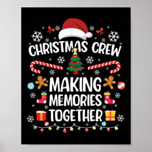 Poster Famille Noël 2024 Noël Crew Jumelage de Noël
