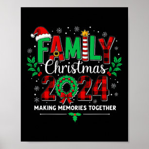 Poster Famille Noël 2024 Noël Crew Noël Famille Ma