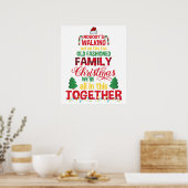 Poster famille Noël ensemble (Cuisine)