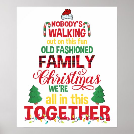 Poster famille Noël ensemble (Devant)