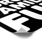 Poster Famille Noël Fun Noël Fête de Noël Fête Pajama Fam (Coin)