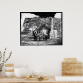 Poster Famille noire à l'Hermitage, Savannah, Ga. c1907 (Cuisine)