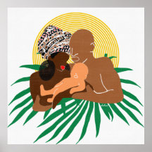 Famille noire Amour Brown Amour noir