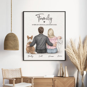 Poster Famille où la vie commence et l'amour ne finit jam