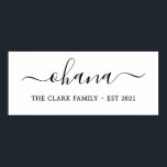 Poster famille personnalisée ohana moderne minimaliste ma<br><div class="desc">entièrement modifiable,  simple et minimaliste,  l'art mural à domicile ou en cadeau aux membres de votre famille!</div>