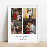 Famille personnalisée ou Mariage Couple 4 Photo Co