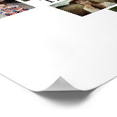 Poster Famille Photo Collage Nom Dans Coeur 20 Photos Bla (Coin)