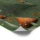 Poster Famille Pilzwald (Coin)