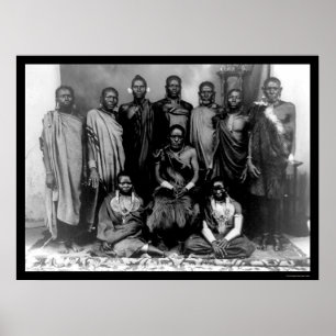 Poster Famille royale au Kenya 1909