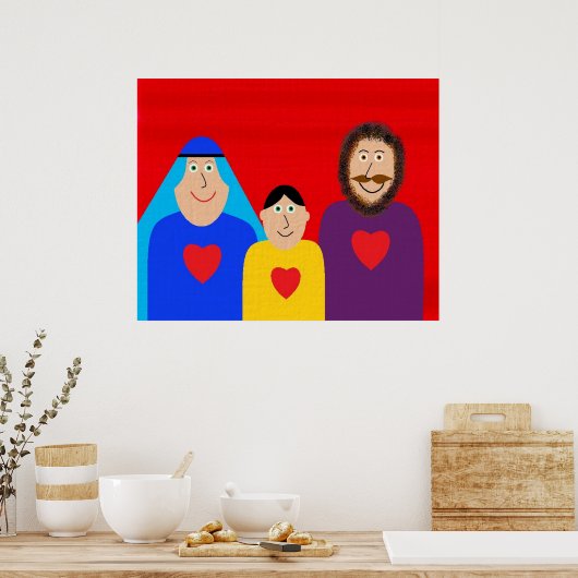 POSTER FAMILLE SAINTE (Cuisine)