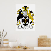 Poster Famille Sampson Crest (Cuisine)