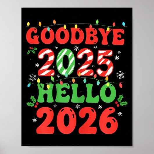 Poster Family Christmas Shirts Matching 2025, Funny Nye H (Devant)