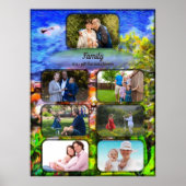 Poster Family is a Gift Photo Collage 0819 Art Print (Devant)