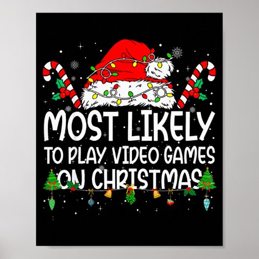 Poster Family Matching Most Likely To Play Video Games On (Devant)