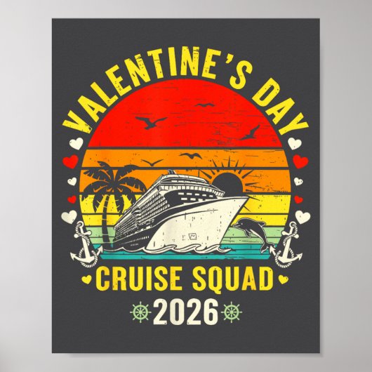 Poster Family Matching Valentines Day For Couples Cruise  (Devant)