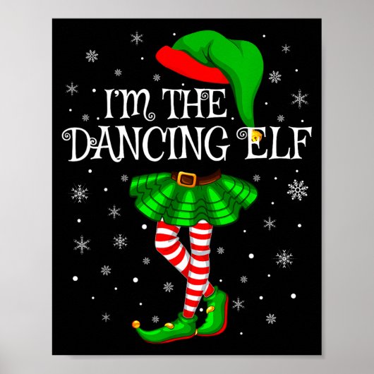Poster Family Matching Women Girls I'm The Dancing Elf Ch (Devant)