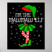 Poster Family Matching Women Girls I'm The Mawmaw Elf Chr (Devant)