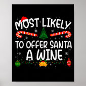 Poster Family Matching Xmas Most Likely To Offer Santa A (Devant)