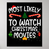 Poster Family Matching Xmas Most Likely To Watch Christma (Devant)