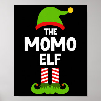 Poster Family Momo Elf Christmas Matching Pajama Funny 