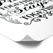 Poster Family Prays Together Stays Bible Saying (Coin)