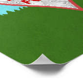 Poster Family Tree Custom 5 Photo Collage Summer Leaves (Coin)