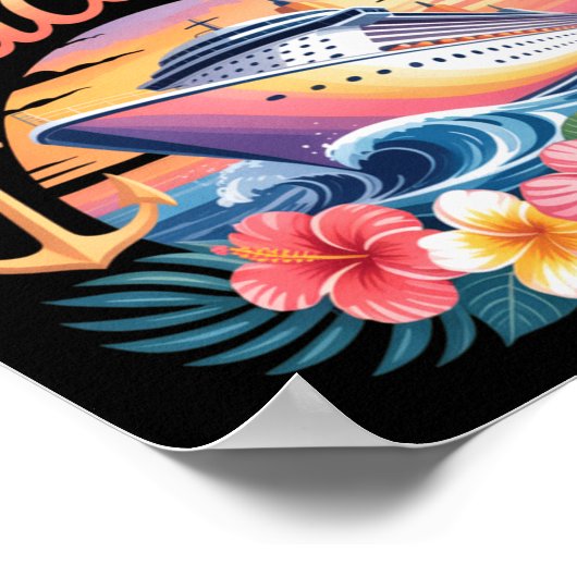 Poster Family Vacation 2026 Cruise Adventure Crew Long Sl (Coin)