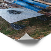 Poster Family Winter Holiday Custom Photo (Coin)