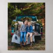 Poster Family Winter Holiday Custom Photo (Devant)