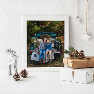 Poster Family Winter Holiday Custom Photo