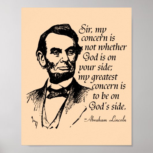 Poster Famous Lincoln Quote (Devant)