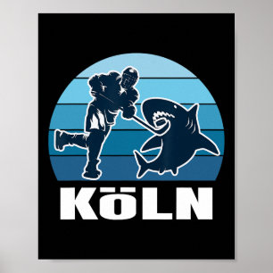 Poster Fan de hockey sur glace de Cologne - Requin