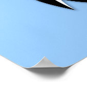 Poster Fan de musique pingouin (Coin)