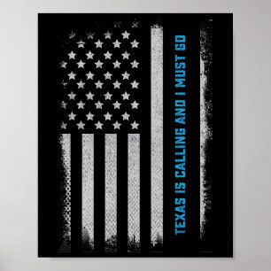 Poster Fan de sport de football texan de hockey sur gazon