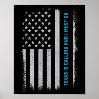 Poster Fan de sports de football américain du Texas Hocke
