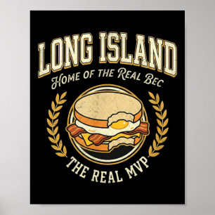 Poster Fan du sandwich œuf fromage bacen de Long Island