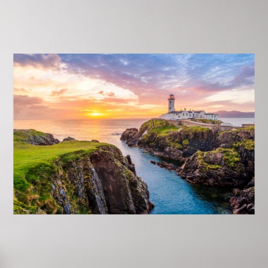 Poster Fanad Head Lighthouse Co. | Donegal Irlande (Devant)