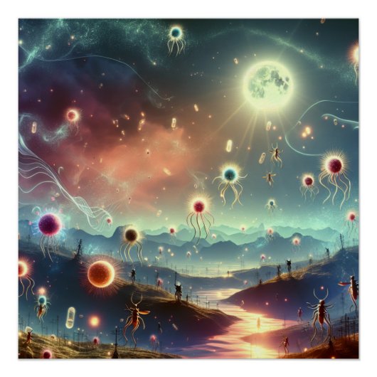 Poster Fanasites Magiques Fantasy Fête Sur Pleine Lune Ar (Devant)